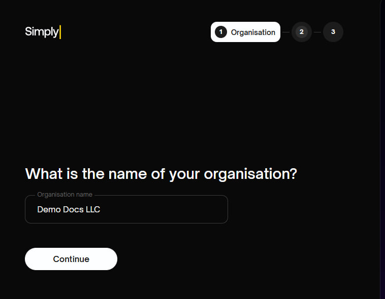Organisation name