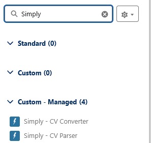 Search for "Simply" and find the CV Converter and CV Parser components