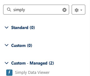 Search for "Simply" and find the Data Viewer component