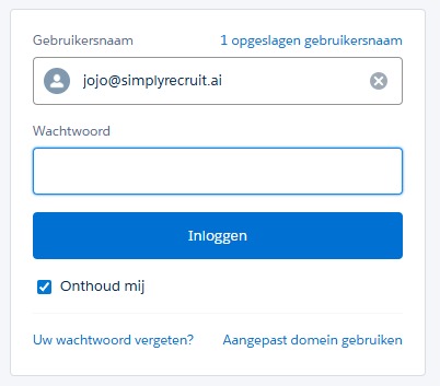 Log in to your Salesforce organization